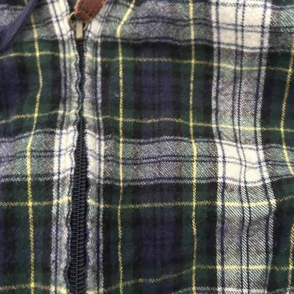 LL Bean Women’s Full Zip Plaid Flannel Hoodie Size Small - Picture 3 of 4
